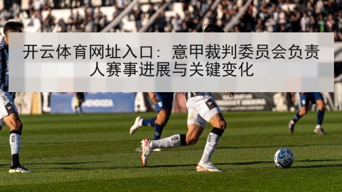 开云体育网址入口: 意甲裁判委员会负责人赛事进展与关键变化